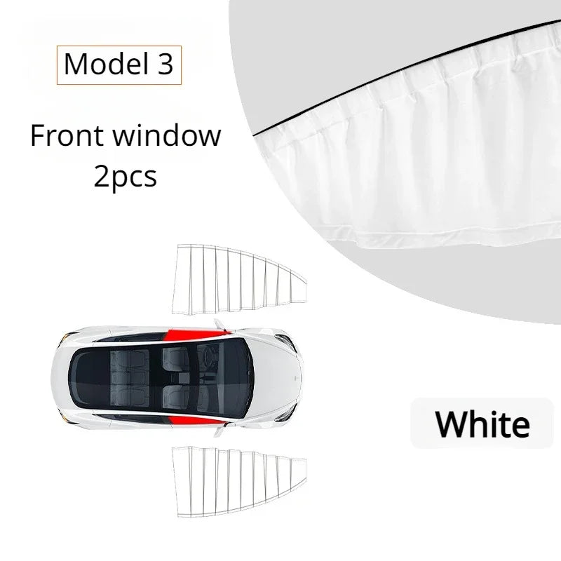 tesla model 3 highland 2024 Anti-uv Window Sunshade Side Window High-density Track Curtains for Camping Privacy Curtain