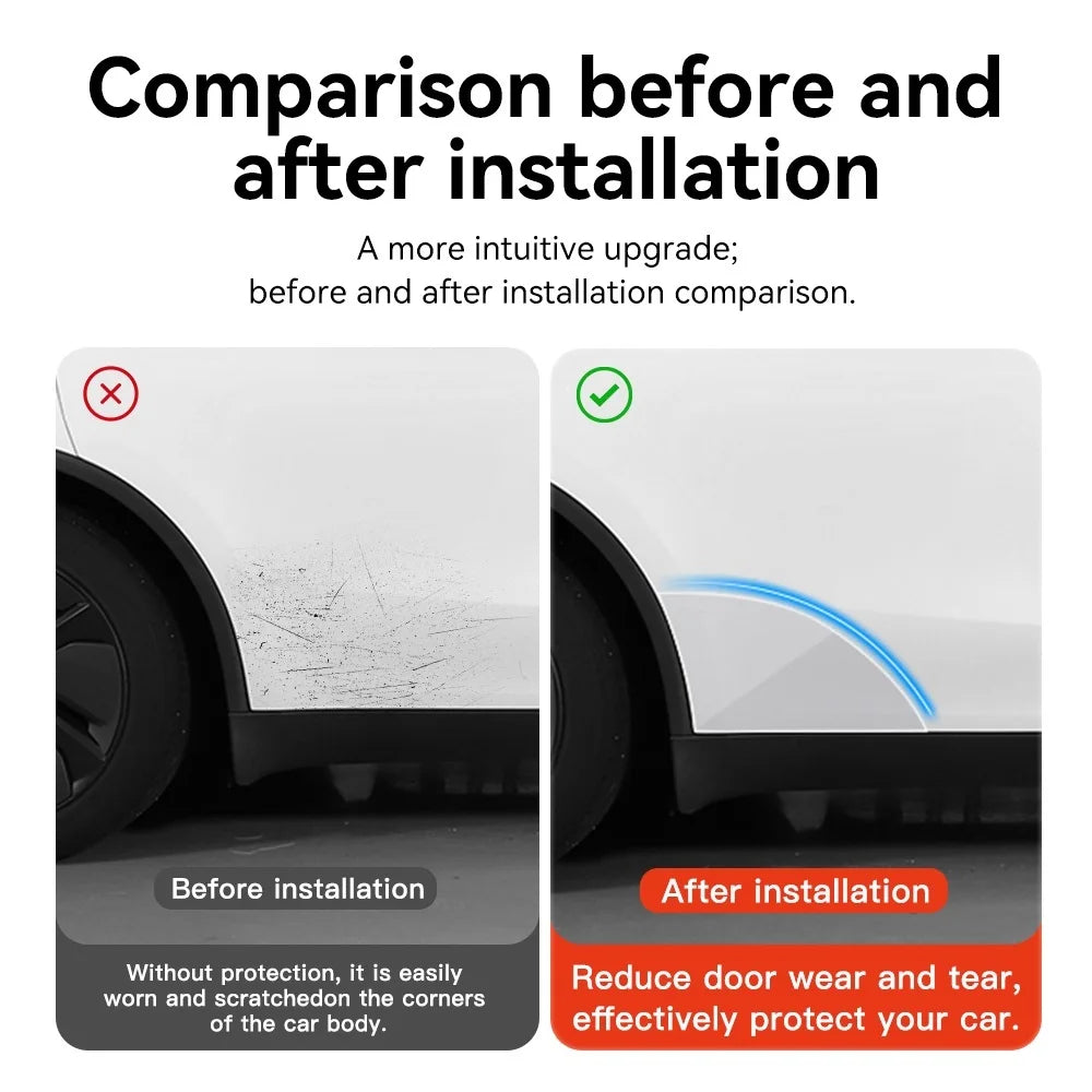 Tesla Model Y Juniper 2026 Door Edge Protection Film TPU Transparent