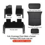 Tesla Model Y Juniper 2026 TPE Floor Mats with Door Sill Protection
