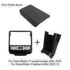 Tesla Model 3 Model Y Juniper 2025+ Armrest Console Cover Rear Air Vent Mask Holder Rear Protection Kick Panel Interior Trim