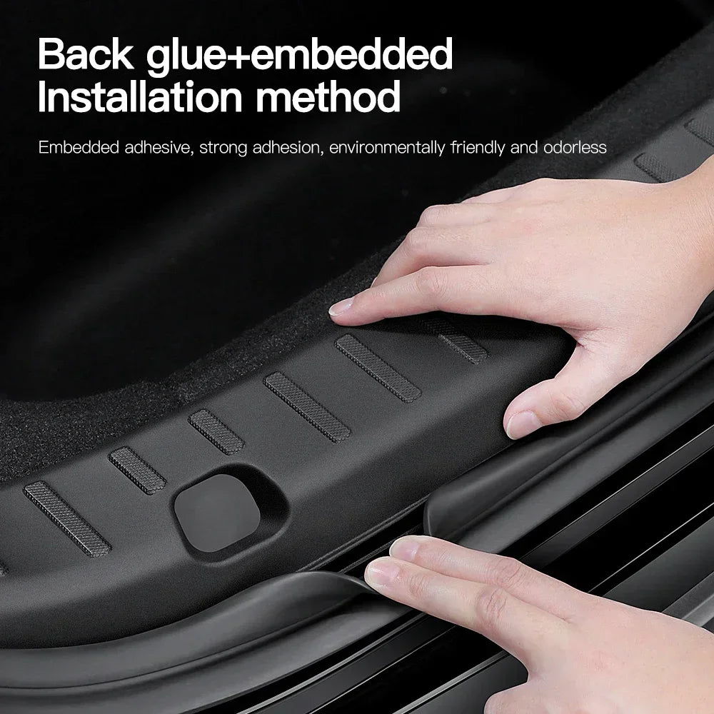 TPE Trunk Sill Protector for Tesla Model 3 & Model Y (2021-2026)