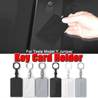 Tesla Model Y Launch/Juniper 2025 Car Key Card Protector Cover White Silicone Key Case Interior Accessory Key Card Holder