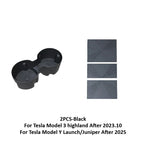 Tesla Model Y Juniper/Model 3 2025 Panel Sticker Central Control Water Cup Holder Protective Film Anti-slip Pads Interior