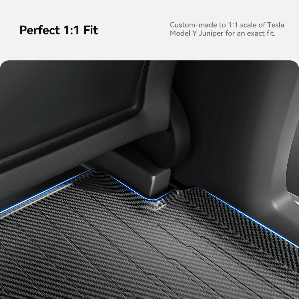 Tesla Model Y Juniper 2026 Carbon Fiber TPE Floor Mats & Trunk Liners