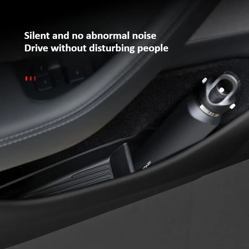 4Pcs Door Tray Organizer for Tesla Model Y Juniper Model 3 2017-2025+ Accessories Door Slot Tray Organizer Door Side Storage Box