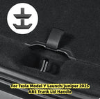 Tesla Model Y Launch/Juniper 2025 ABS Trunk Lid Handle Spare Box Cover Plate Handle Auxiliary Puller Car Accessories 2PCS