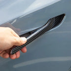 4Pcs/Set ABS Carbon Fiber Car Door Handle Wrap Cover Stickers Accessorie For Tesla Model Y Launch 2025 Model 3/Y/3 Highland 2024
