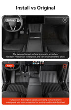 Tesla Model Y Juniper 2026 Carbon Fiber TPE Floor Mats & Trunk Liners