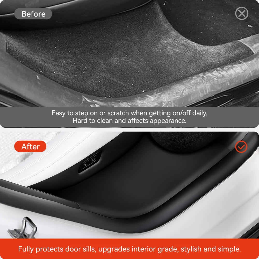 Tesla Model Y (2021-2026) TPE Door Sill Scuff Plate Protector