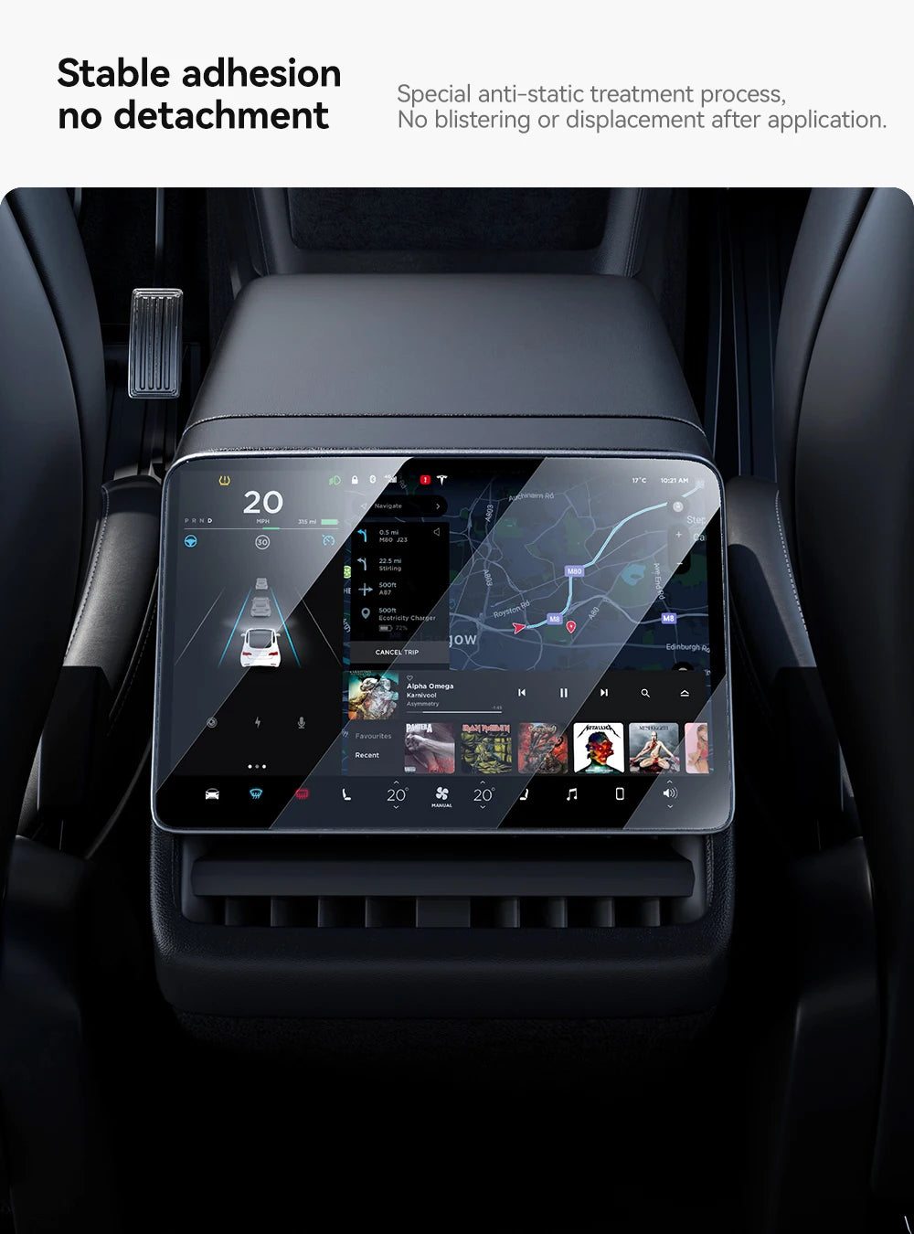 Universal Tesla Screen Protector for Model 3/Y (2024-2026) | All Generations Incl. Highland & Juniper