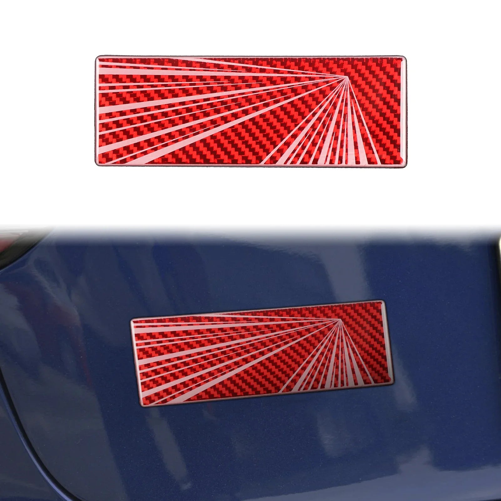 Vehicle Label Badge for Tesla Model 3/Y/S/X Juniper Tail Mark High Performance Creative Decor Real Carbon Epoxy Resin Sticker