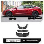 Hidden Special Mud Guard Fender for Tesla Model Y/3/3+ Highland 2025 Front and Rear Wheel Sand Shield Modification Accessories