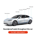 Tesla Model 3 Y Door Seal Kit Soundproof Weatherstrip （2021-2026）