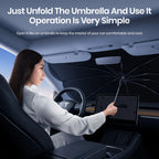 Tesla Model 3 Y Windshield Sunshade 360° Rotatable UV Ray Protector