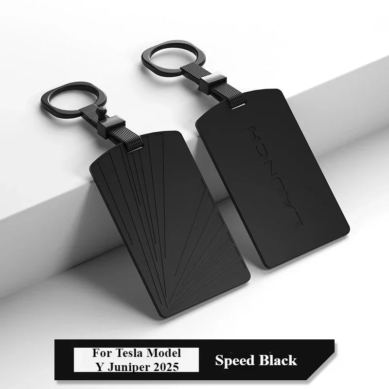 Tesla Model Y Launch/Juniper 2025 Car Key Card Protector Cover White Silicone Key Case Interior Accessory Key Card Holder