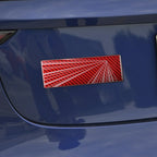 Vehicle Label Badge for Tesla Model 3/Y/S/X Juniper Tail Mark High Performance Creative Decor Real Carbon Epoxy Resin Sticker
