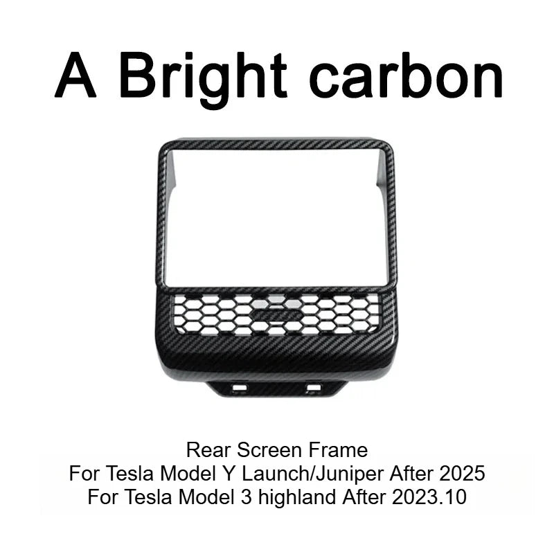 Tesla Model 3 Model Y Juniper 2025+ Armrest Console Cover Rear Air Vent Mask Holder Rear Protection Kick Panel Interior Trim