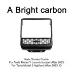 Tesla Model 3 Model Y Juniper 2025+ Armrest Console Cover Rear Air Vent Mask Holder Rear Protection Kick Panel Interior Trim