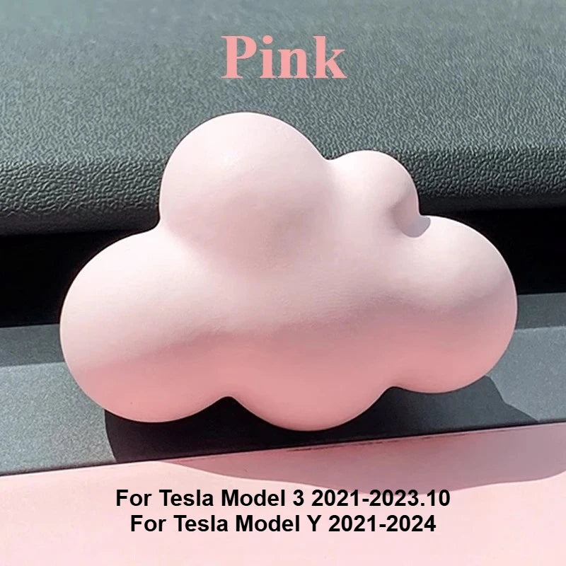 New Tesla Model 3 Highland 2024 2025 Car Aromatherapy Clip Vent Diffuser Cloud Shape Car Vent Freshener Clip Air Conditioner