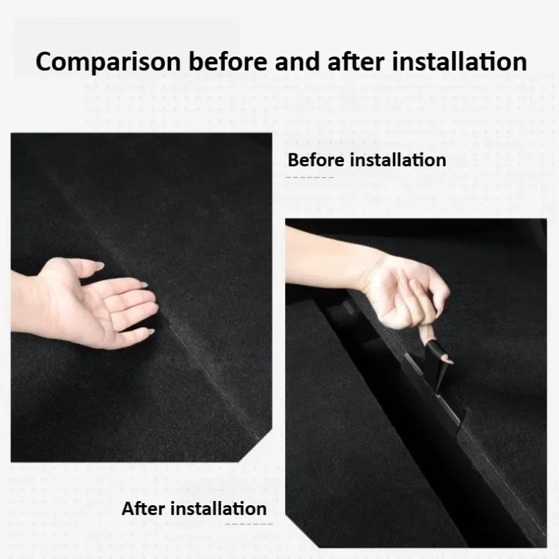 Tesla Model Y Launch/Juniper 2025 ABS Trunk Lid Handle Spare Box Cover Plate Handle Auxiliary Puller Car Accessories 2PCS