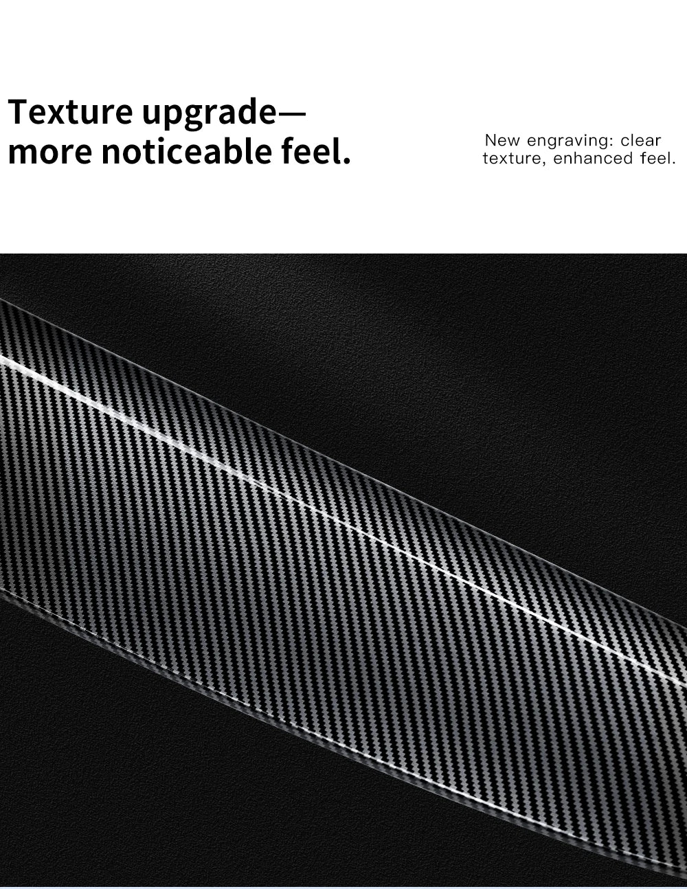 Tesla Model 3 Highland Model Y Dashboard Trim Carbon Fiber Cover Strip