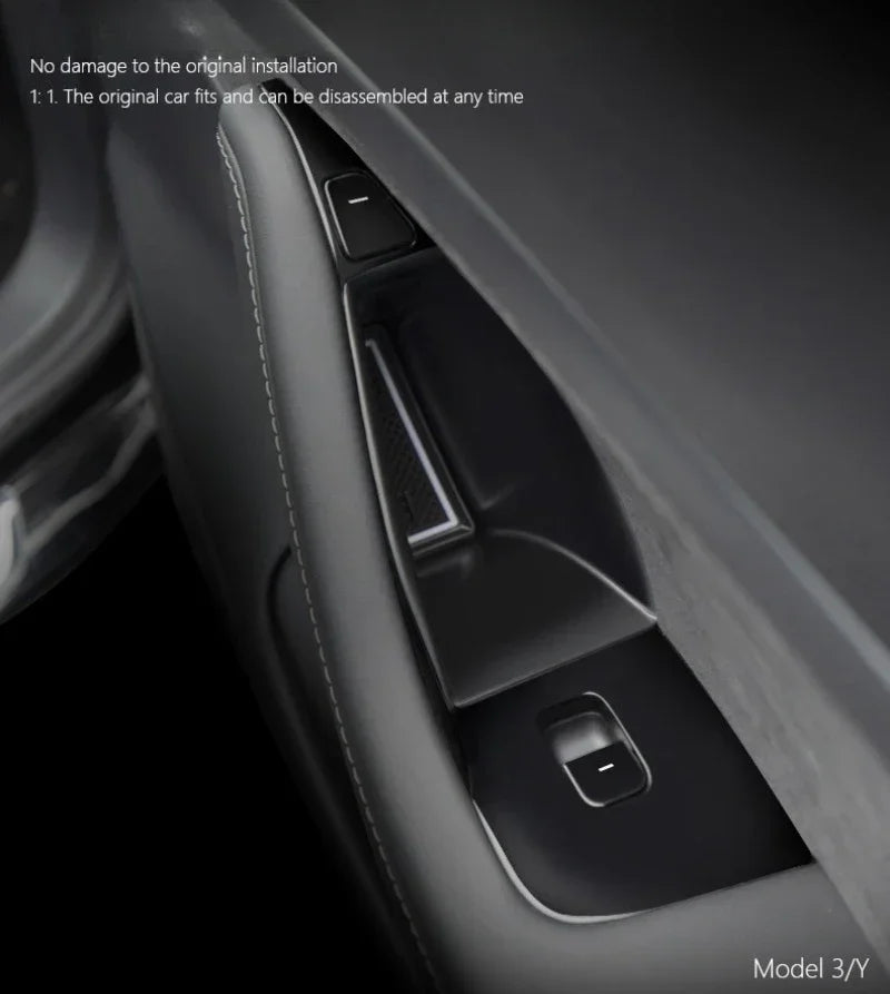 Door Handle Side Storage for Tesla Model 3 Y 2019-2023 Auto Armrest Box Tray Organizer Container Hidden Holder Car Accessories