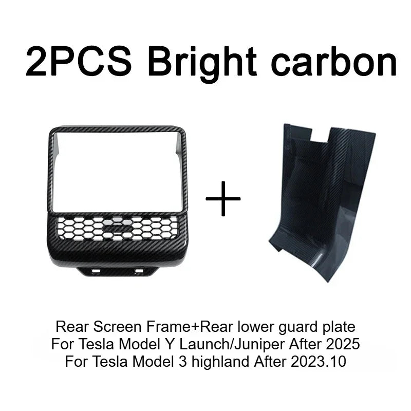 Tesla Model 3 Model Y Juniper 2025+ Armrest Console Cover Rear Air Vent Mask Holder Rear Protection Kick Panel Interior Trim