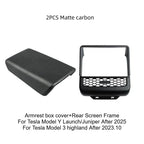 Tesla Model 3 Model Y Juniper 2025+ Armrest Console Cover Rear Air Vent Mask Holder Rear Protection Kick Panel Interior Trim