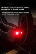 Tesla Model 3/Y/3 Highland Car Door Warning Light Auto Opening Door Anti-collision Sensor Strobe Flashing Alarm Signal Light