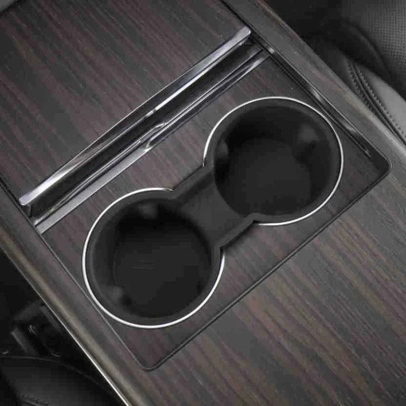 Tesla Model X Model S 2023-2025 Storage Beverage Cup Holder Cup Stopper Holder Center Console Cover Interior Accessories