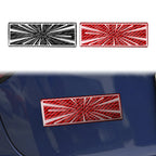 Vehicle Label Badge for Tesla Model 3/Y/S/X Juniper Tail Mark High Performance Creative Decor Real Carbon Epoxy Resin Sticker