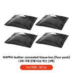 Tesla Model 3 Y Hanging Leather Tissue Box Armrest Holder Bag