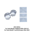 Tesla Model Y Juniper/Model 3 2025 Panel Sticker Central Control Water Cup Holder Protective Film Anti-slip Pads Interior