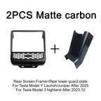 Tesla Model 3 Model Y Juniper 2025+ Armrest Console Cover Rear Air Vent Mask Holder Rear Protection Kick Panel Interior Trim