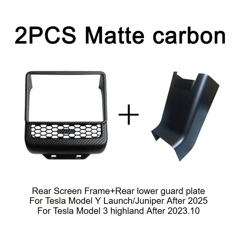 Tesla Model 3 Model Y Juniper 2025+ Armrest Console Cover Rear Air Vent Mask Holder Rear Protection Kick Panel Interior Trim