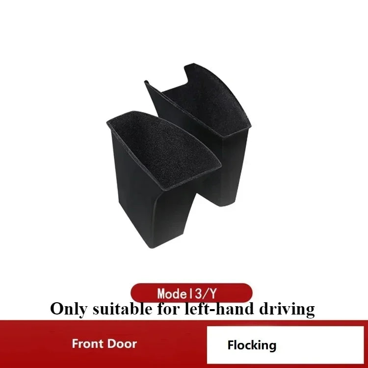 Door Handle Side Storage for Tesla Model 3 Y 2019-2023 Auto Armrest Box Tray Organizer Container Hidden Holder Car Accessories