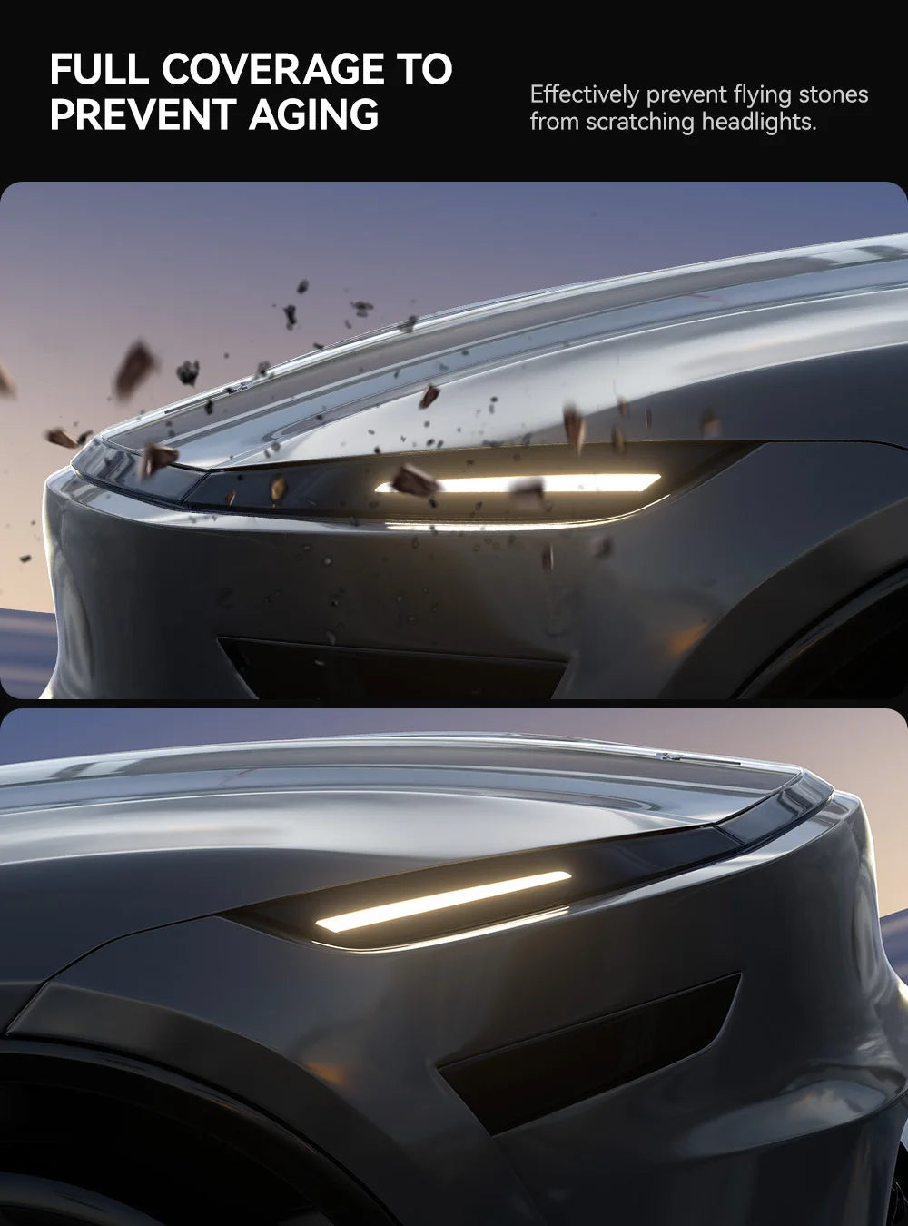 Tesla Model Y Juniper 2025-2026 Headlight & Foglight Protection Film