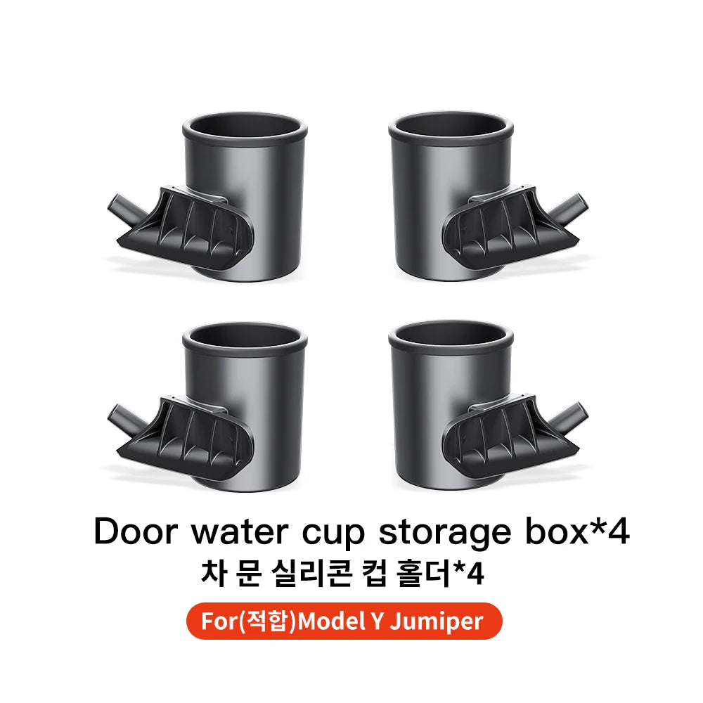 Tesla Model 3/Y Door Side Cup Holder Inserts (4-Piece Set) - TPE