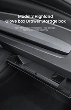 Tesla Model 3 Highland Model Y Juniper Glove Box Organizer Drawer