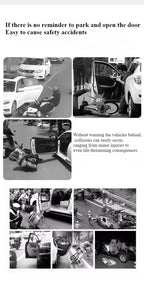 Tesla Model 3/Y/3 Highland Car Door Warning Light Auto Opening Door Anti-collision Sensor Strobe Flashing Alarm Signal Light