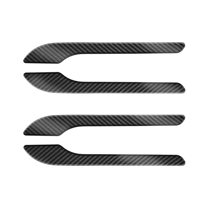 4Pcs/Set ABS Carbon Fiber Car Door Handle Wrap Cover Stickers Accessorie For Tesla Model Y Launch 2025 Model 3/Y/3 Highland 2024