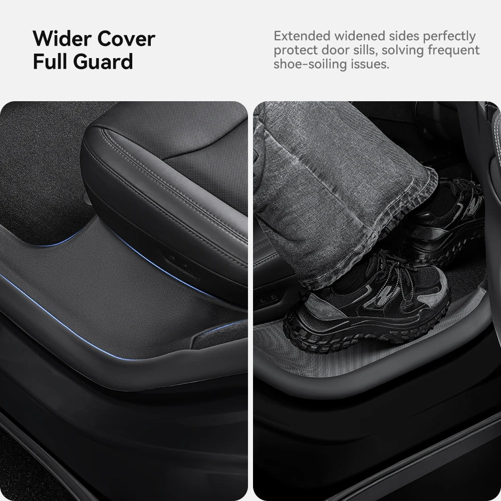 Tesla Model Y Juniper 2026 TPE Floor Mats with Door Sill Protection