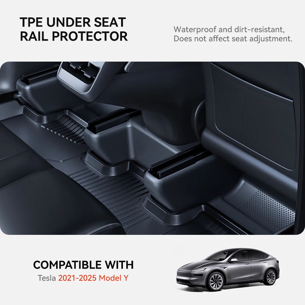 Tesla Model Y Under Seat Corner Guard Rail Protectors (2021-2026)
