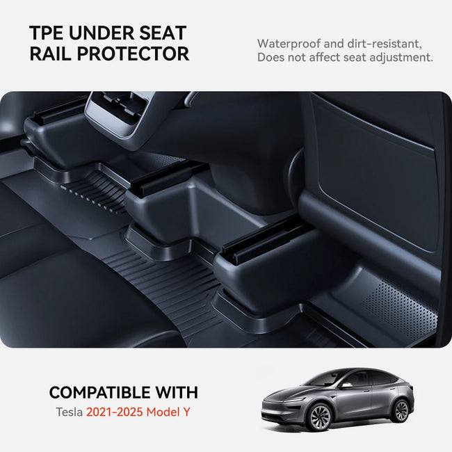 Tesla Model Y Under Seat Corner Guard Rail Protectors (2021-2026) Main Image