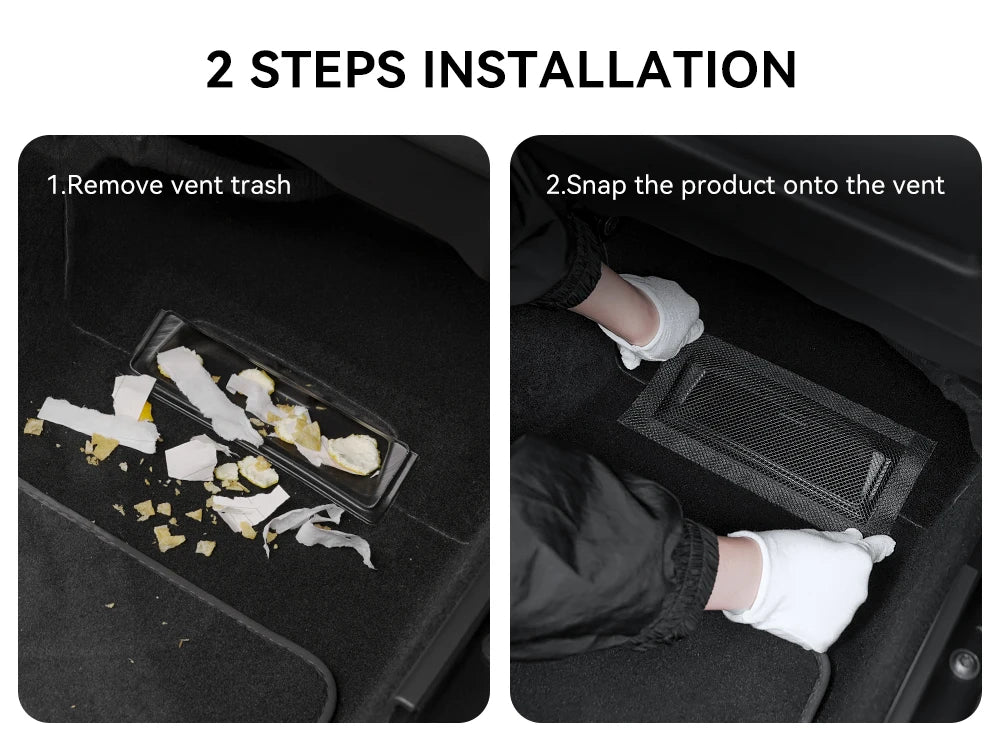 Under Seat Air Vent Cover Mesh for Tesla Model 3 & Y (2021-2026)