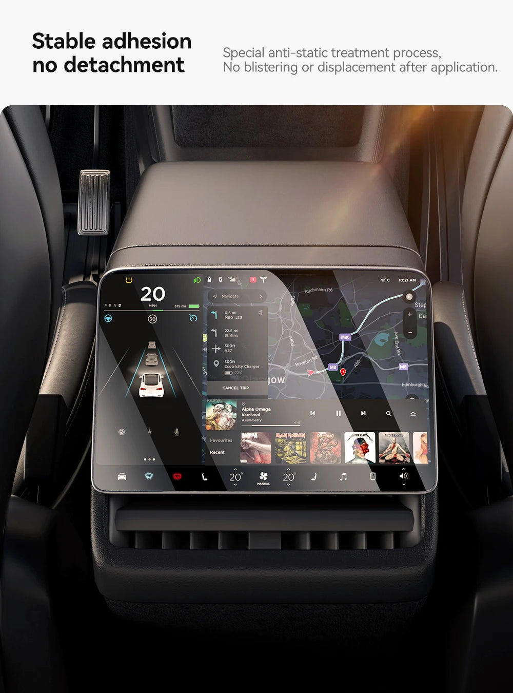 Universal Tesla Screen Protector for Model 3/Y (2024-2026) | All Generations Incl. Highland & Juniper