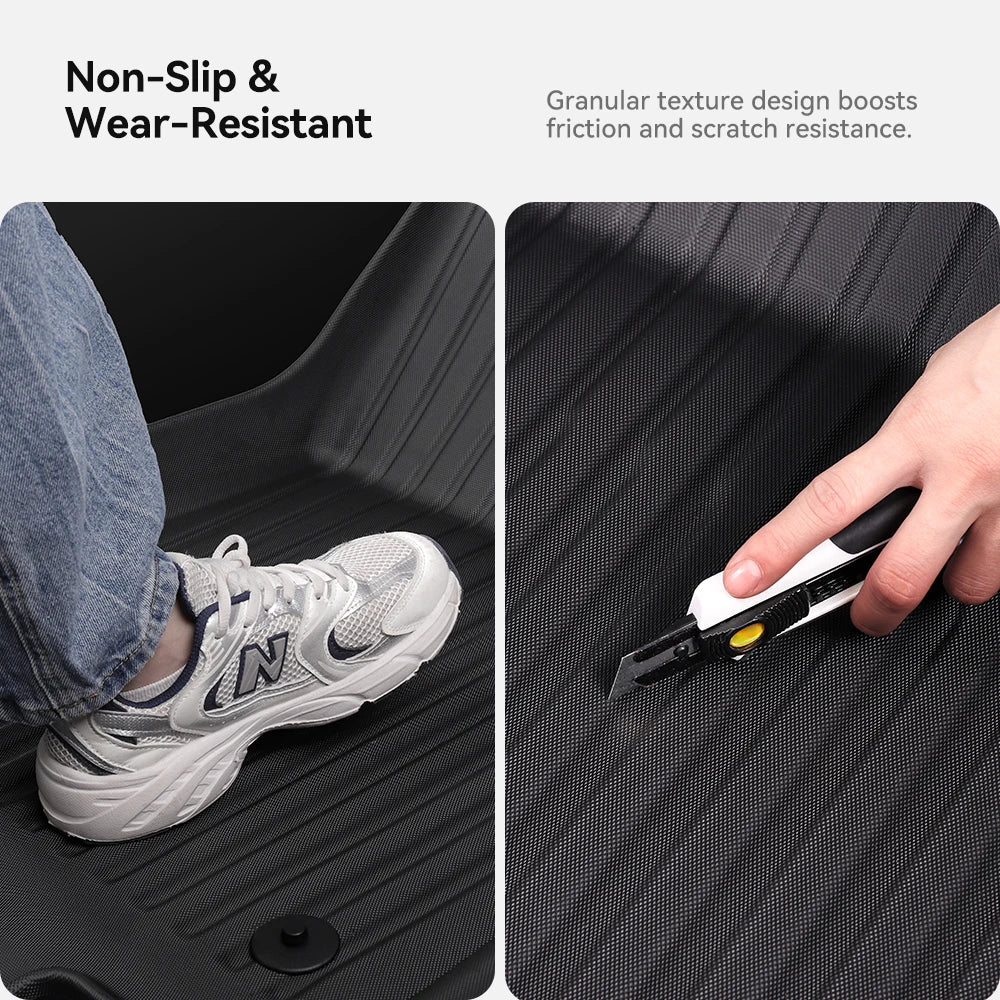 Tesla Model Y Juniper 2026 TPE Floor Mats with Door Sill Protection