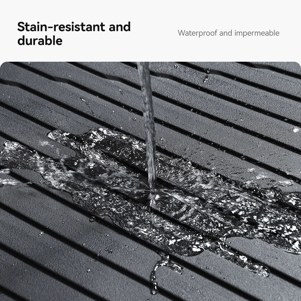 Waterproof and liquid-resistant floor mats for 2025 Tesla Model Y