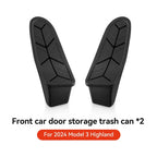 Front Door Storage Trash Can for Tesla Model Y Juniper 2025 Car Door Storage Box Multi Functional Storage Box Car Accessories