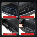 4Pcs Door Tray Organizer for Tesla Model Y Juniper Model 3 2017-2025+ Accessories Door Slot Tray Organizer Door Side Storage Box